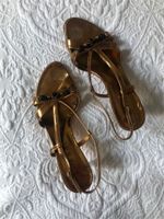 Letzte Chance: Goldene Sandalen | Kupfer | Sling Sandale Berlin - Wilmersdorf Vorschau