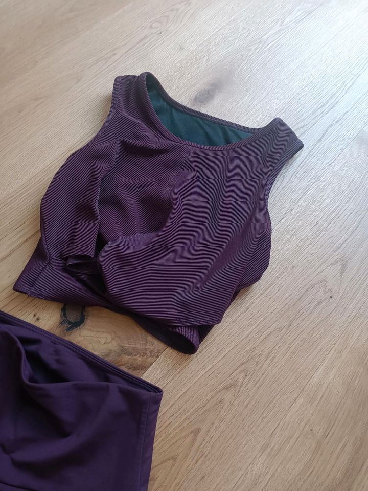 Yoga Onzie Set Bra Leggings aubergine lila m 38 in Nürtingen