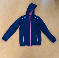 Crivit Mädchen Softshell Jacke Kapuze 146 / 152 – dunkelblau pink Frankfurt am Main - Harheim Vorschau