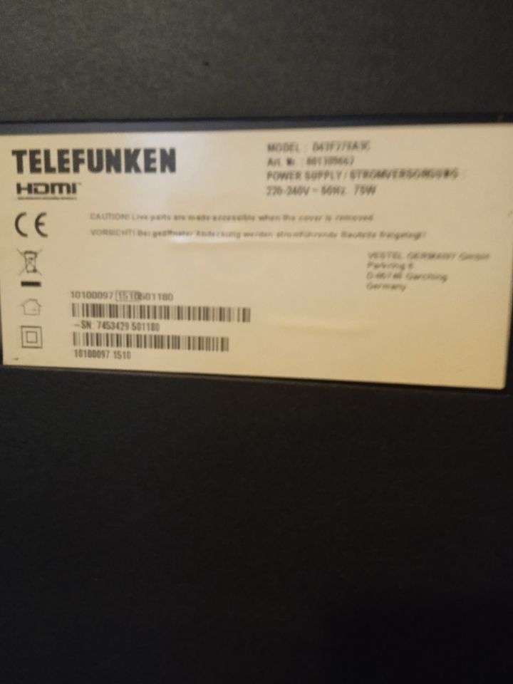 Telefunken 43 Zoll Smart TV OVP vorhanden 109 cm Diagonale in Augsburg