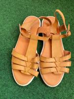 Sandalen Gr.38 Leder Neuhausen-Nymphenburg - Neuhausen Vorschau