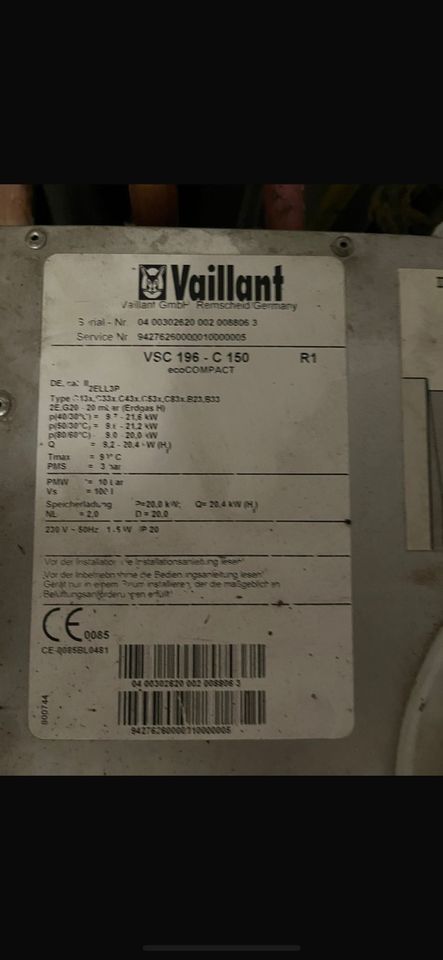 Vaillant eco COMPACT VSC 196-c 150 - Defekt in Gronau (Westfalen)