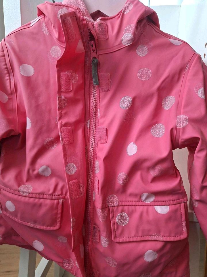 Topomini 98 Jacke 3in1  RegenFleece rosa/pink Sommer/Winter/Über. in Oberaula