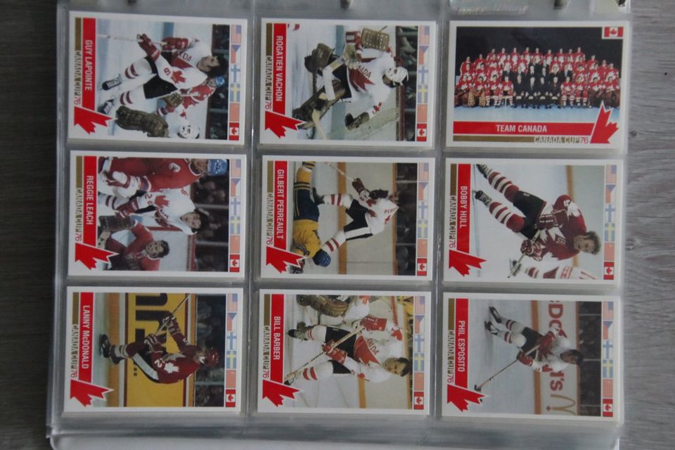 Playercards Eishockey Canada-Cup 76 in Essen