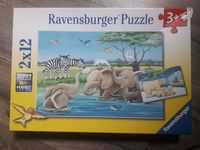 Ravensburger Puzzle 2x12 Teile Tierkinder aus aller Welt 3+ Sachsen - Wohlbach Vorschau