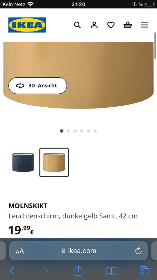 Molnskikt, Ikea Lampenschirm in Duderstadt