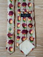 Krawatte GUCCI beige mit Rosen Berlin - Steglitz Vorschau