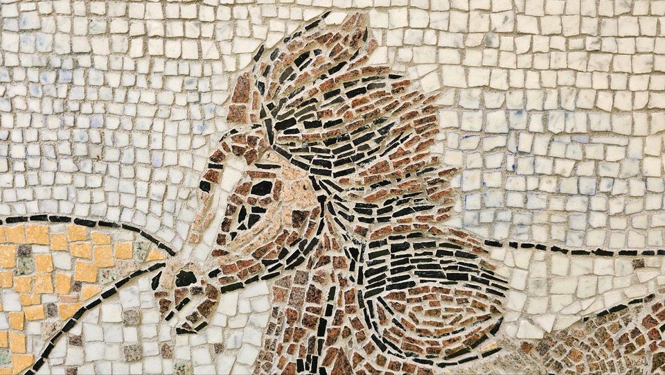 Mosaik Bild Marmor Pferd Wandbild in Kyritz