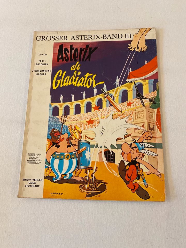 Asterix als Gladiator Asterix Comic aus dem Druckjahr 1971 in Arnsberg