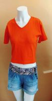 Oranges Damen Top Shirt bauchfrei Vintage Bayern - Manching Vorschau