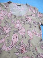 Seidig VINTAGE Blumen Paisley Bodycon T-Shirt YESSICA 40-42/M Baden-Württemberg - Bammental Vorschau