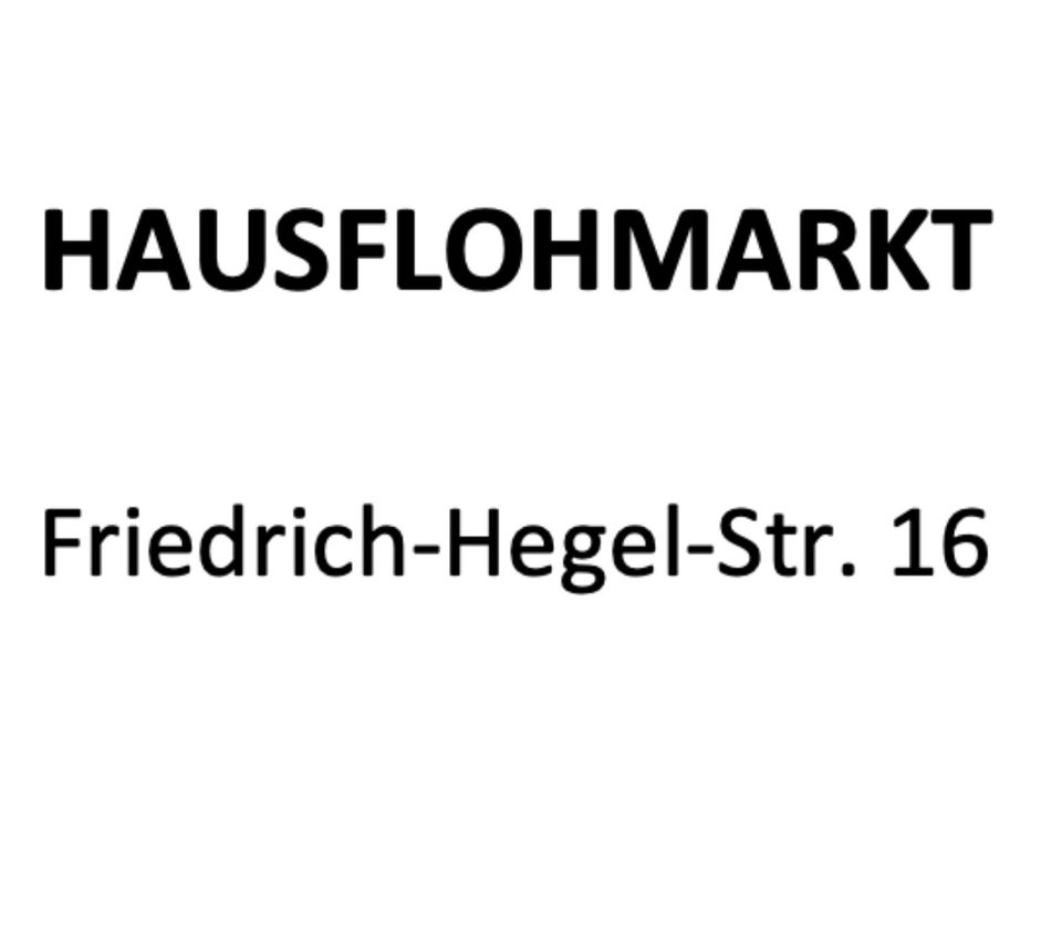 HAUSFLOHMARKT Friedrich-Hegel-Str. 16, Dresden-Plauen in Dresden