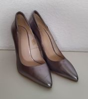 Damen Pumps High Heels silber glänzend Leder Zign Gr. 40 Bayern - Bayreuth Vorschau