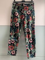 H&M Damen 7/8 Sommerhose schwarz geblümt, Gr. 36 Bayern - Eggenfelden Vorschau