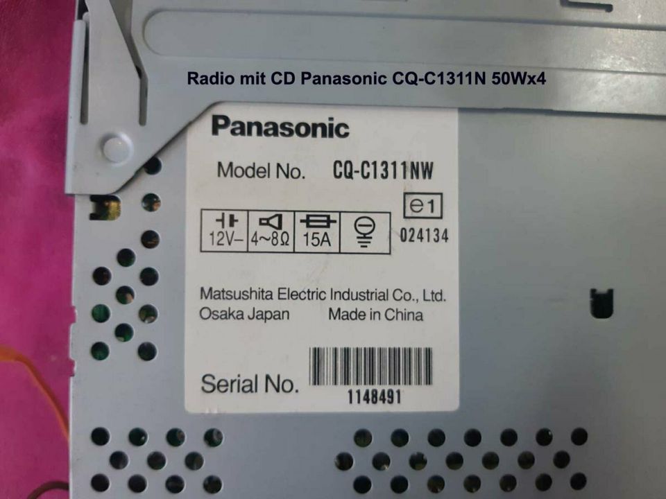 Radio mit CD Panasonic CQ-C1311NW 50Wx4 in Köln