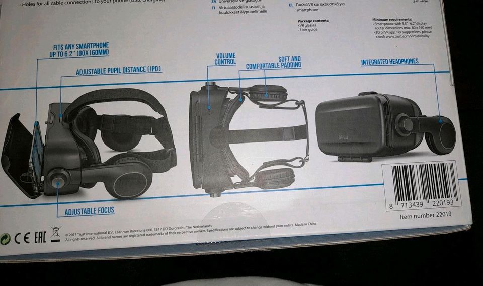 Trust VR-Brille + Kopfhörer für Smartphone (Exora) in Oedheim