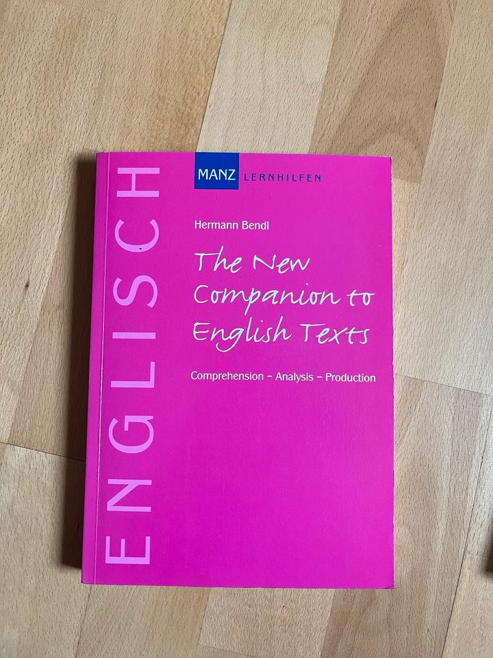 Textverständnis Englisch „the new companion to english texts“ in Hannover