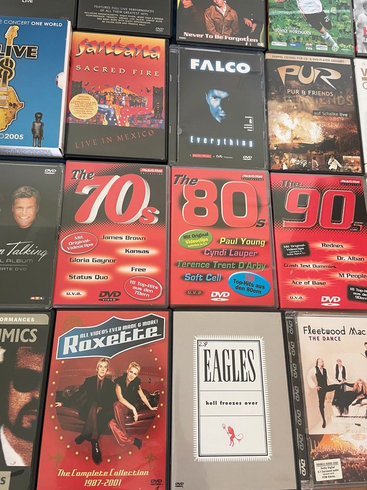 Diverse DVD‘ s Falco, Kroos, Beatles, City, Karat, Roxette, Maffa in Fredersdorf-Vogelsdorf