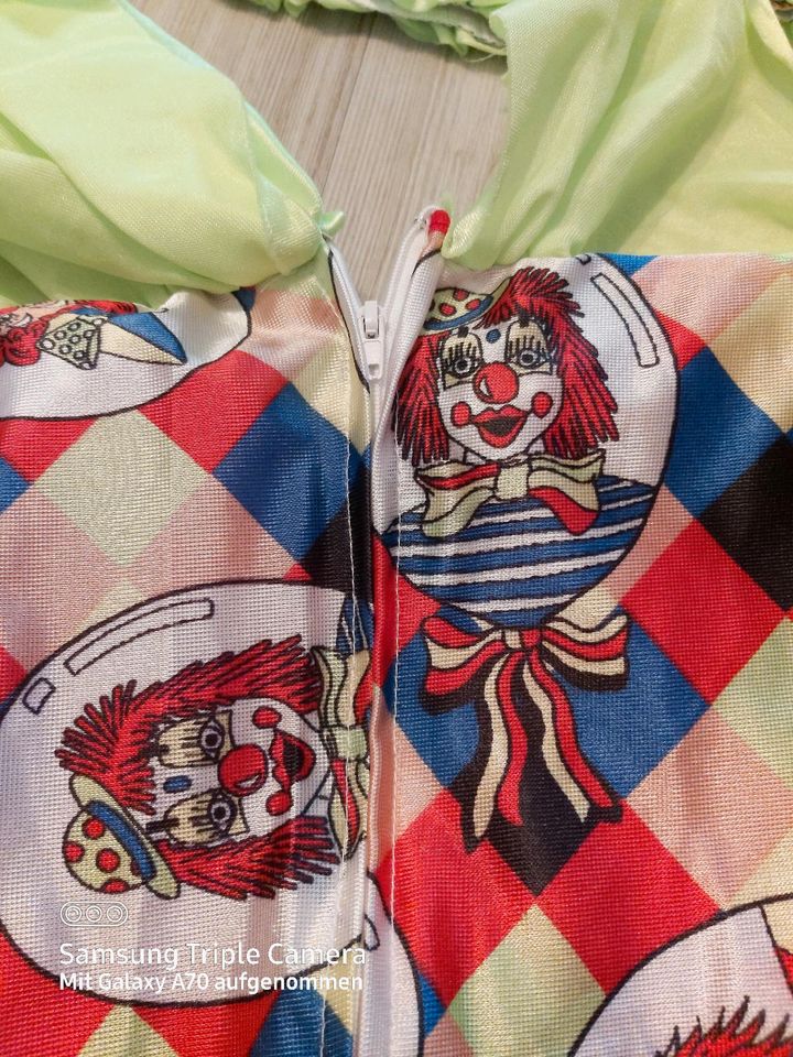 Karneval Fasching Kostüm Kinder Clown Größe 104 in Niederorschel