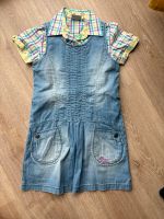 Kleid Jeans Gr 128 134 Tom Tailor Bluse kariert lila gelb grün Dithmarschen - Lunden Vorschau