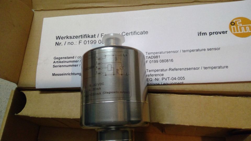 IFM Temperaturtransmitter TAD 981; neu in Bremen