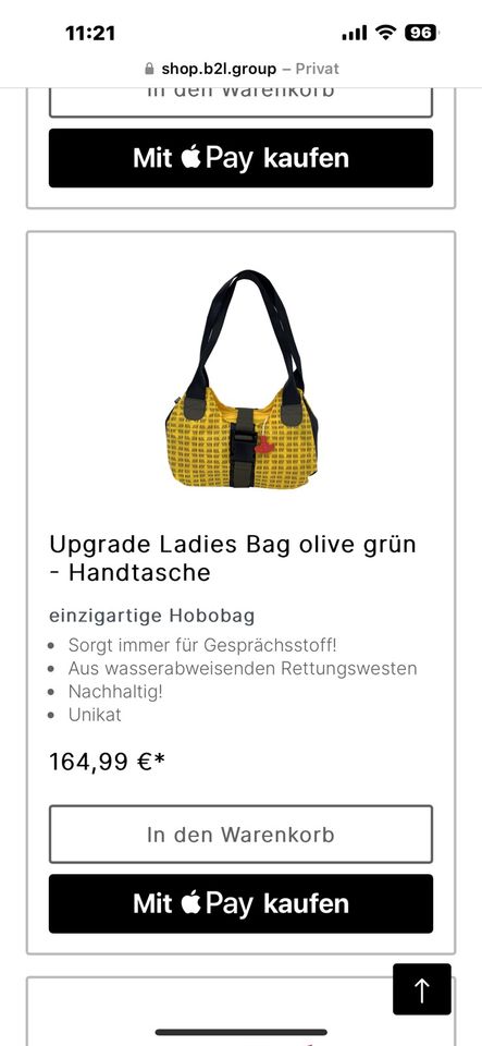 Bag to Life Handtasche Upgrade Ladies Bag aus Upcycling Material in Laichingen