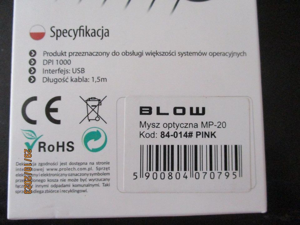 3 X  Maus - BLOW - 1000 DPI - USB - MP-20 in Wiesau