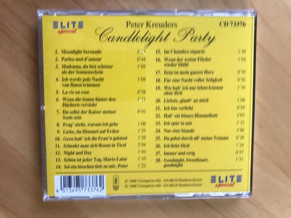 Peter Kreuders - Candlelight Party (CD) in Hagenbach