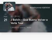 J Balvin Konzerttickets 21.05.24 Köln Lanxess Arena Baden-Württemberg - Mannheim Vorschau