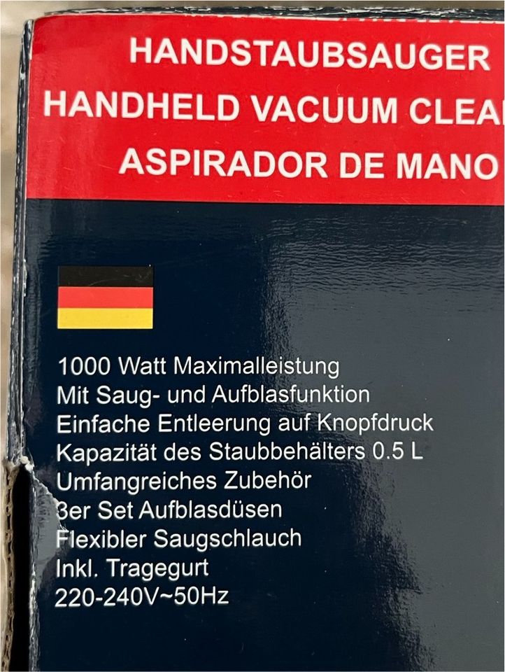 Handstaubsauger Staubsauger mit Aufsätzen NEU in Lengerich