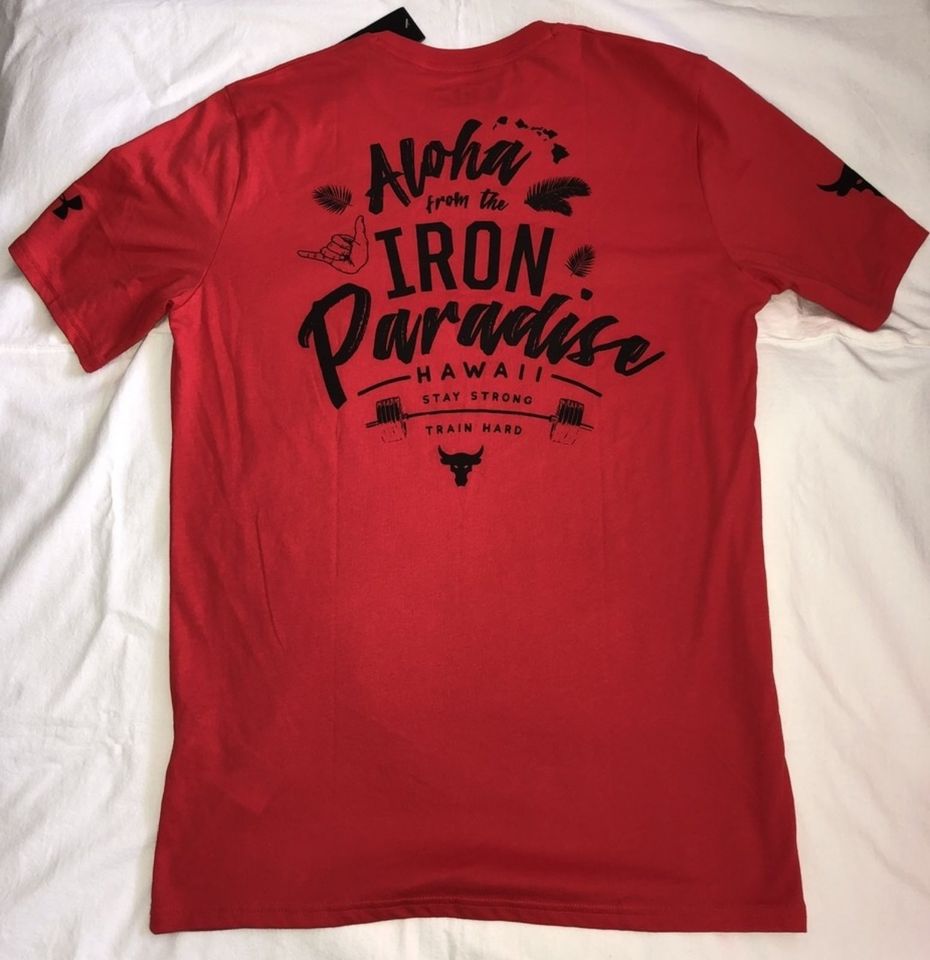 Under Armour T-Shirt Project Rock Iron Paradise Dwayne Johnson M in Berlin