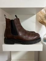 Glattleder Chelsea Boots Gr 44 Braun München - Bogenhausen Vorschau