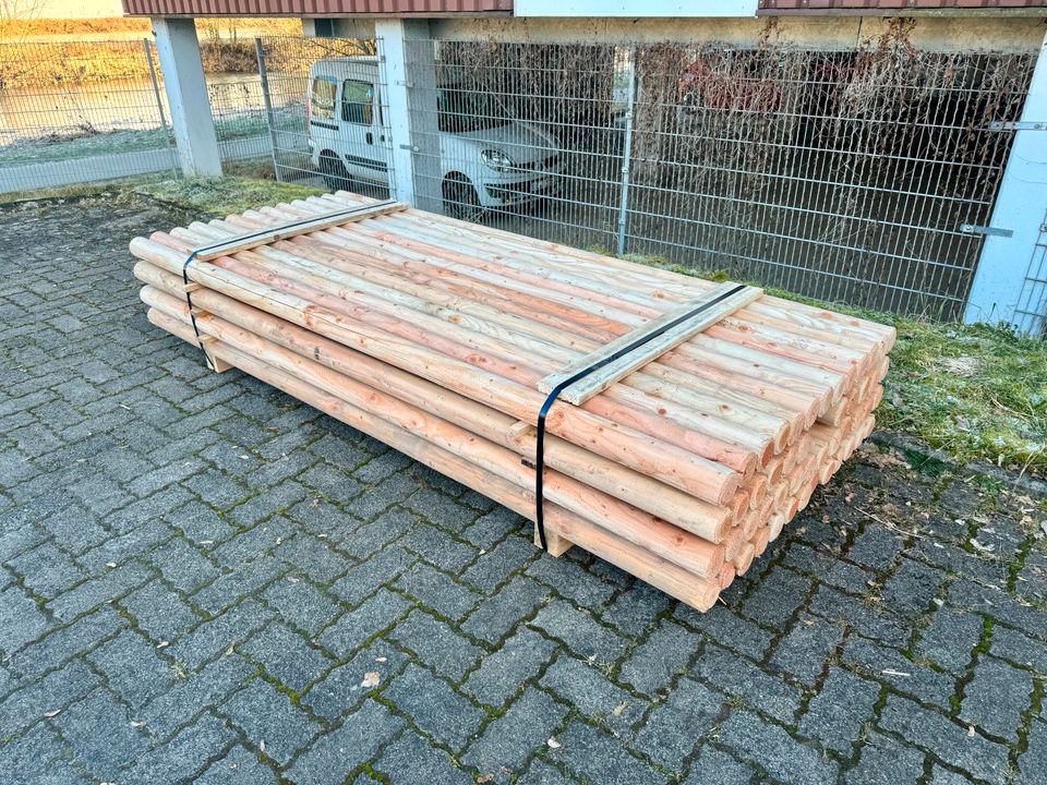 Sprungstange Hindernisstangen Hindernis Holz  - 8 x 300 - NATUR in Lennestadt