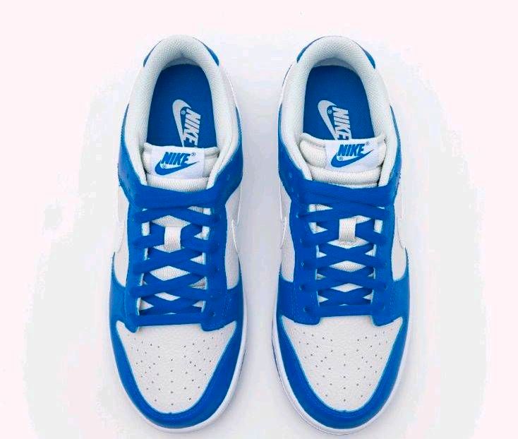 Nike Sneaker low Dunk Unisex photon/white/racer blue Gr. 44,5 wNe in Friedrichroda