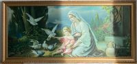 ~ 120/50 Pastellige Mutter Gottes eingerahmt und hinter Glas München - Sendling-Westpark Vorschau