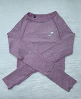 Gymshark Vital Seamless Long Sleeve Crop Top rosa XS Nordrhein-Westfalen - Neuss Vorschau