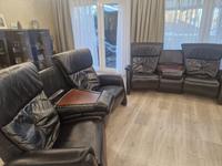 2 Echtleder Sofa schwarz, Marke Himolla, Sessel Köln - Ehrenfeld Vorschau