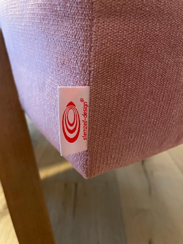 Sternzeit Retrostar Sessel und Hocker rosa Samt Vintage Retro in Leipzig