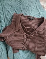 Pullover Sweater Review S Dunkelbraun Leicht Glitzer Berlin - Charlottenburg Vorschau