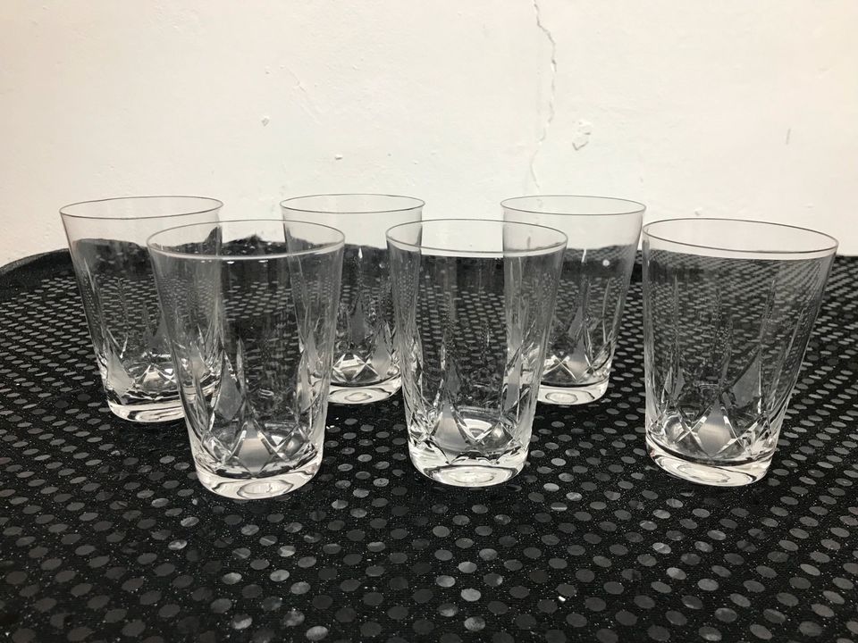 Glas, Gläser, Wasser, Saft 6 Stück Marke Spiegelau in Korschenbroich