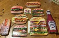 9 x Deko Buch Hamburger Cheeseburger Hotdog Ketchup Burger Hessen - Egelsbach Vorschau