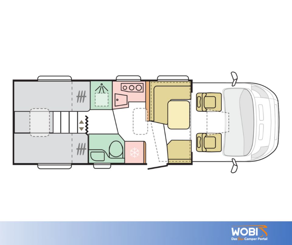 ✅Wohnmobil mieten | Teilintegriert | 4 Pers. | WOBI Nr. 2430 ab in Bad Oldesloe