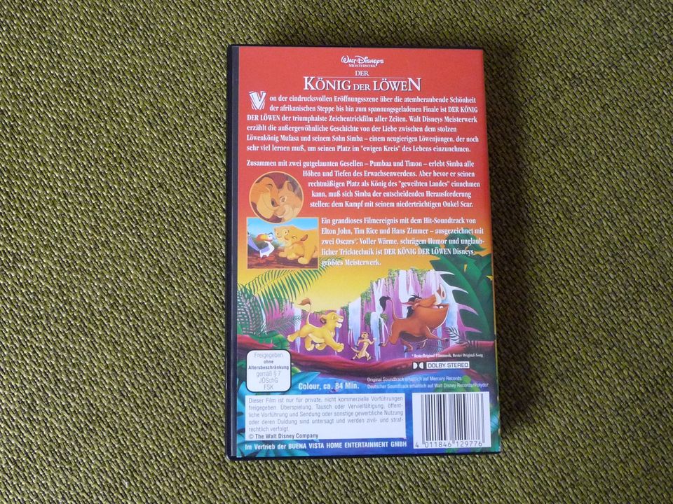 Der König der Löwen - VHS Original & DVD in Berlin