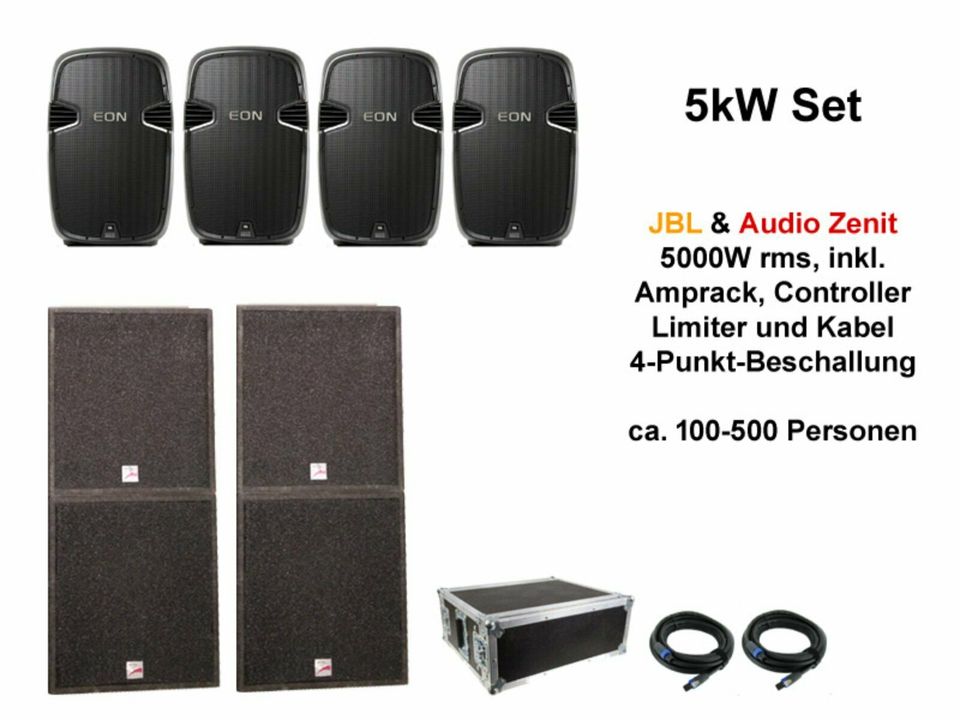 PA-VERLEIH: FIREFRONT PA SET 5 / MIETKATALOG  / PA Anlage, Tonanlage, Tontechnik, Soundboks, Bluetooth Lautsprecher, DJ Mixer, DJ Controller, Nebelmaschinen, Soundboks MIETEN VERLEIH RENTAL in Berlin