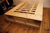 BETT MODULAR 160 x 200 aus HOLZ Mit STAURAUM Berlin - Neukölln Vorschau