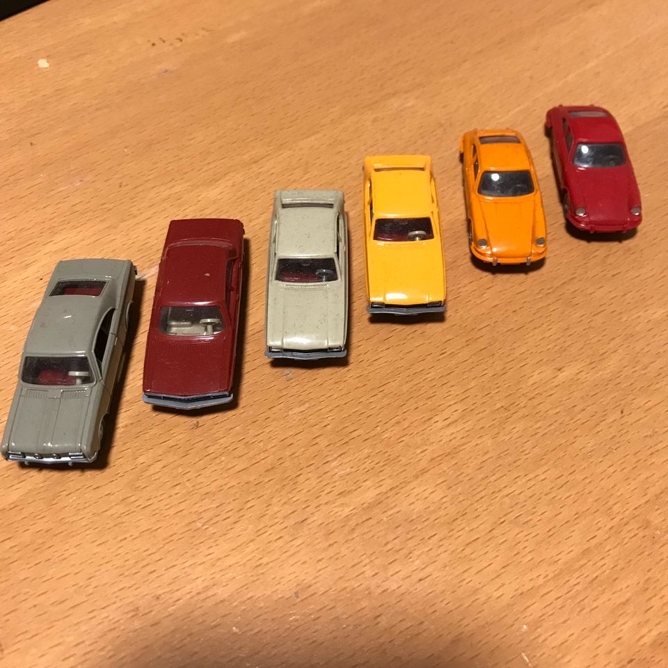 6 x Wiking Modell Autos Opel Porsche Audi in Gilching