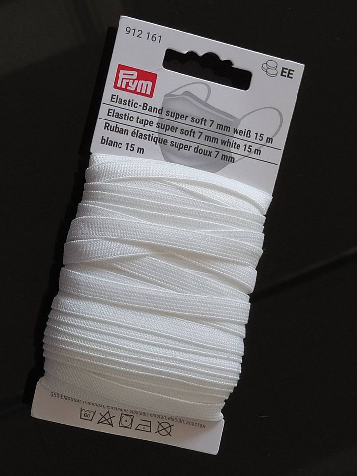 PRYM Gummiband 15 Meter, Wäschegummi Elastic-Band, Breite 7 mm in Löhne