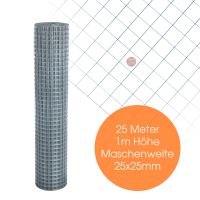 1 x 25 m Volierendraht verzinkt Maschenweite 25x25 mm Draht Hessen - Runkel Vorschau