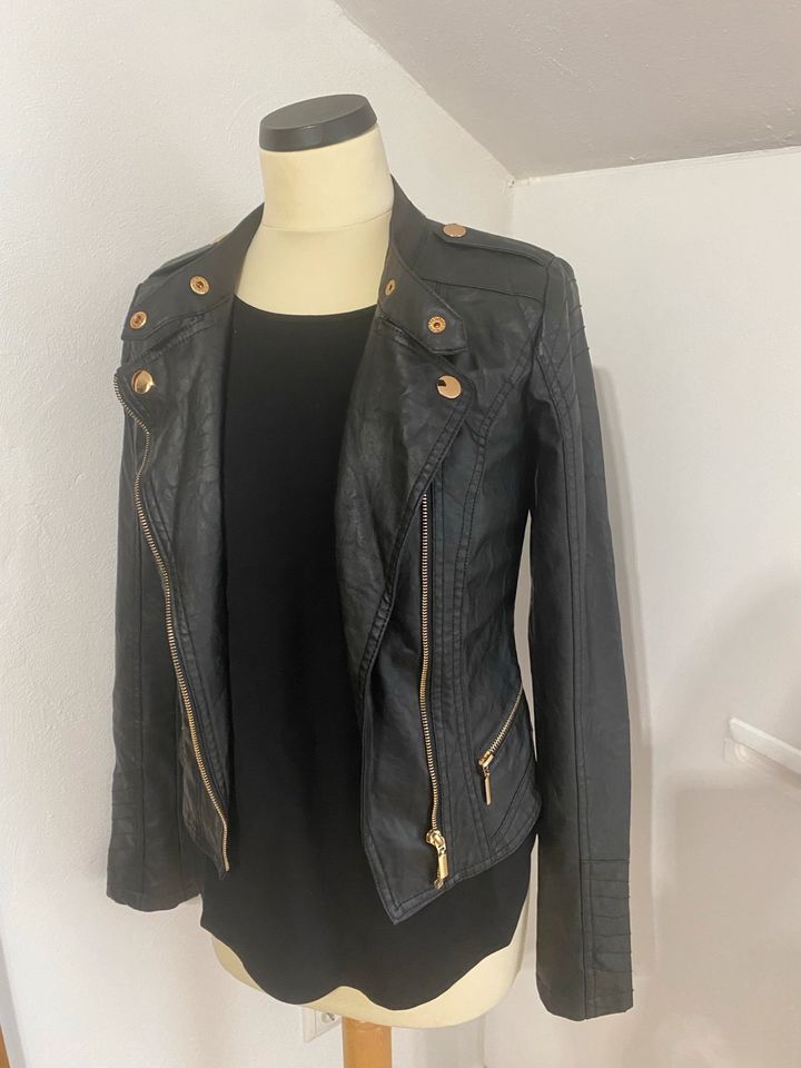 Primark Atmosphere - Lederjacke Bikerjacke Jacke - Xxs 32 - neu in Marktheidenfeld