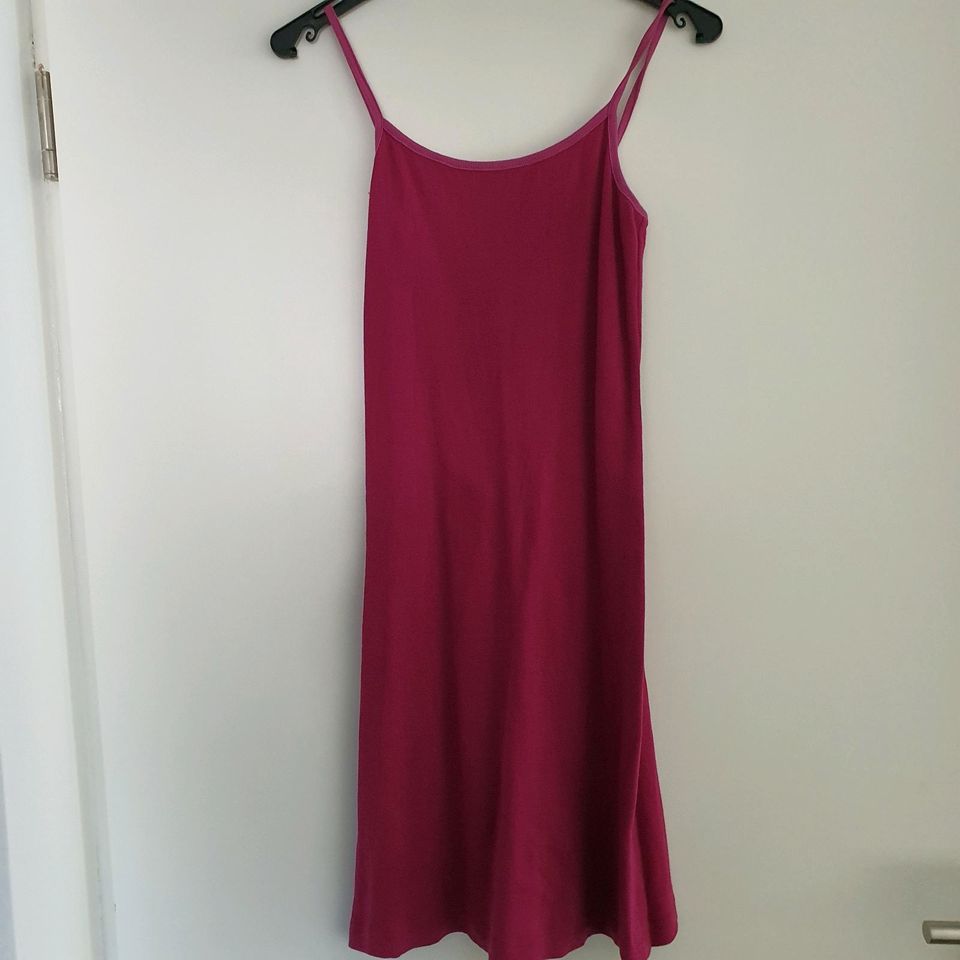 Trägerkleid Kleid Gr. S pink rosa schlicht Baumwolle in Fürth
